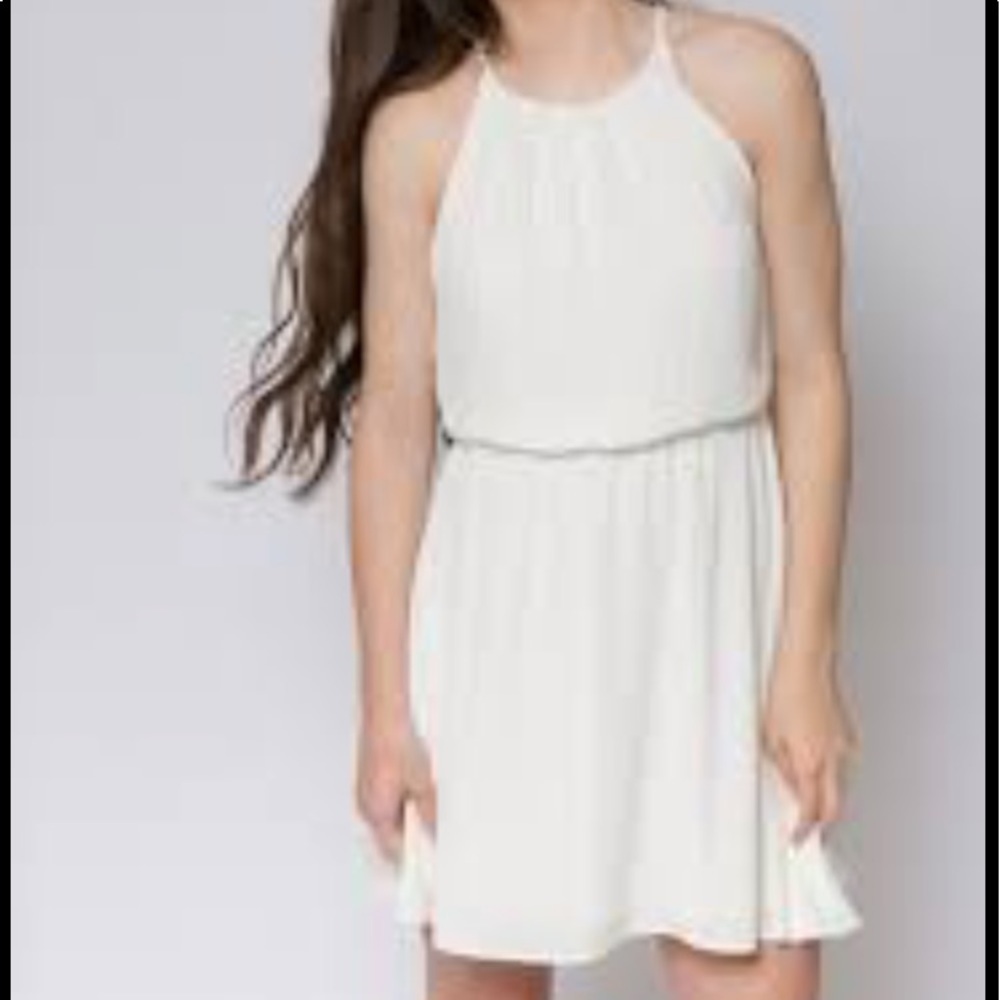 Women’s Juniors Final Touch Sleeveless Double Layered Sheer Short Dress Size L.